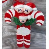 Candy Cane Ornament with 3